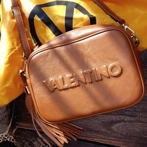 VALENTINO BY MARIO VALENTINO Mia Logo Leather Crossbody Bag